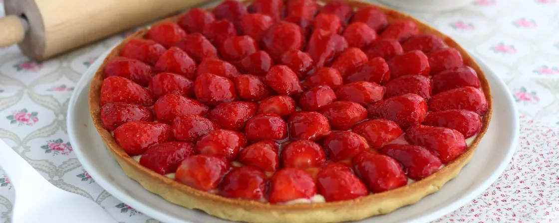 Esta tartaleta de fresas es tan bonita como fácil de hacer