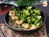 Receta Arroz integral con brócoli y gambas, para un almuerzo fácil y equilibrado