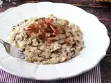 Receta Risotto cremoso de endibia roja, bacon crujiente y queso crema
