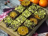 Receta Tableta de chocolate con pistacho y mandarina, ¡el dulce perfecto para el invierno!