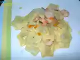Receta Tortellinis con gambas al vermut