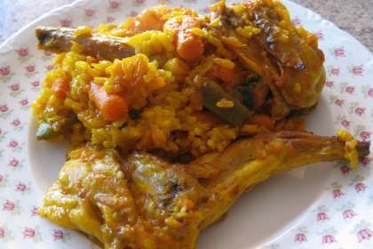 Arroz Con Paletillas De Conejo Y Veduras Receta Petitchef