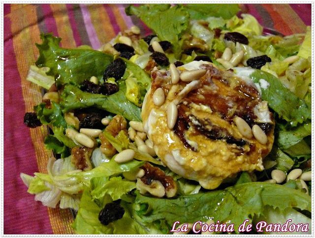 Ensalada Templada Con Rulo De Cabra Y Frutos Secos Receta Petitchef