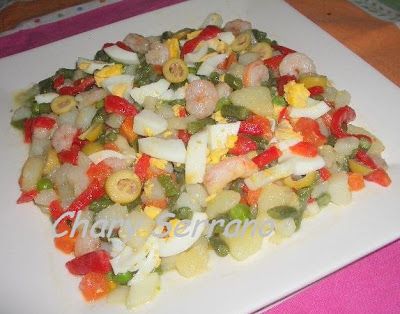 Ensaladilla Con Gambas Al Ajillo Receta Petitchef