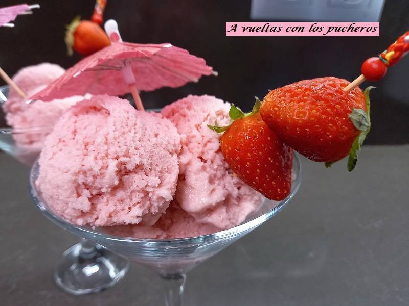 Helado De Fresa Y Yogur Receta Petitchef