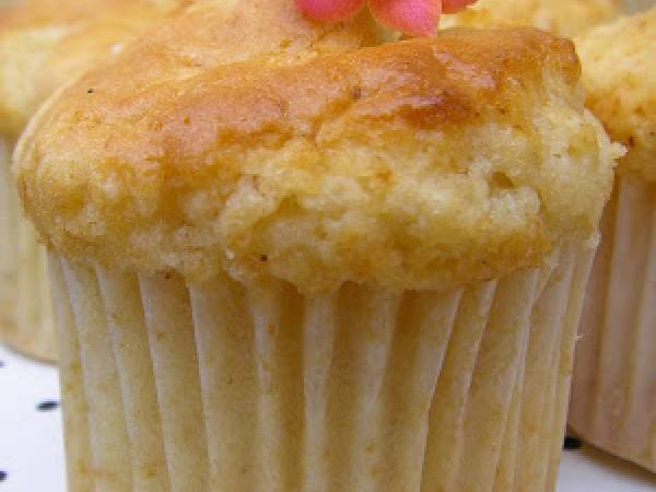 Muffins de chocolate blanco