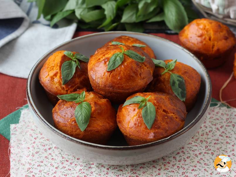 1- Muffins de tomate y mozzarella