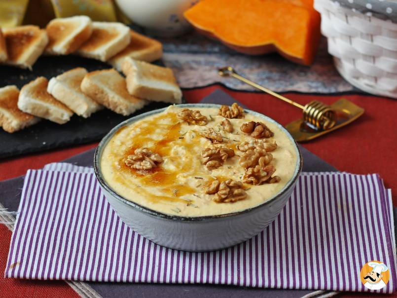 6. Untable de calabaza, queso feta y miel