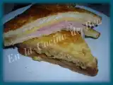 Receta Sandwich de lacón y queso rebozado