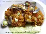 Receta Arroz con almejas y muselina de ajo y perejil