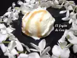 Receta Helado de jazmin con jarabe de vino dulce de malaga