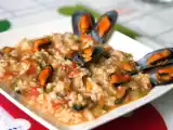 Receta Arroz caldoso con mejillones