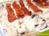Receta Risotto de setas y parmesano con crujiente de ibérico