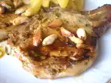 Receta Chuletas de cerdo con almendras