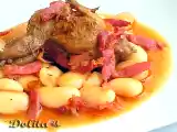 Receta Judiones de la granja con codornices