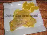 Receta Salmón en salsa de naranja y azafrán.