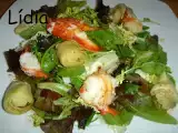 Receta Ensalada de bogavante y alcachofas