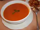 Receta Sopa de tomate, un segundo contundente y un postre
