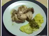 Receta Pollo a la coca cola con patatas a lo pobre en microondas