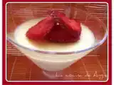 Receta Crema de chocolate blanco y fresas