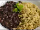 Receta Judías negras con quinoa y cebolla