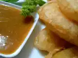 Receta Manzana en tempura con salsa de mostaza y miel