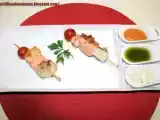 Receta Brocheta de pescado a las 3 salsas