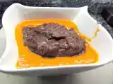 Receta Mousse de morcilla con salsa de piquillos