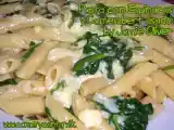 Receta Pasta con espinacas y camembert asado de jamie oliver