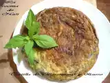 Receta Tortilla de berenjenas y queso.