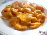 Receta Tortellini de jamón con tomate y nata