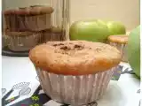 Receta Magdalenas ligeras de yogur con puré de manzana y canela