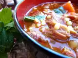 Receta Sopa de cordero con hierbabuena