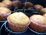 Receta Muffin de yogur griego y miel con trocitos de manzana