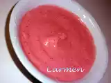 Receta Helado de fresa y nata