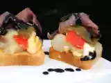 Receta Canapé de escalivada con anchoas del cantábrico