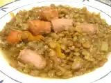 Receta Lentejas con longanizas