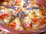 Receta Anchoas del cantábrico gratinadas con tomate y mezcla de quesos