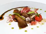 Receta Setas de cardo con ibérico a la miel