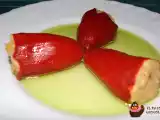 Receta Pimientos rellenos de crema de tortilla