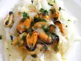 Receta Pasta con mejillones