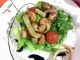 Receta Ensalada templada de gambones y sepia