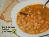 Receta Dieta mediterránea. patrimonio de la humanidad. sopa de garbanzos, y algo más...