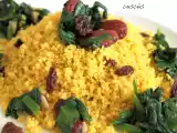 Receta Cuscús de espinacas y ensalada