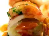 Receta Calamares rellenos de verdura y gambas