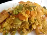Receta Arroz con verduras y langostinos (fussioncook)