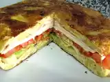 Receta Tortilla de patatas rellena ó la tortilla de patatas tuning