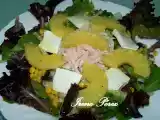 Receta Ensalada tropical con vinagreta de piña