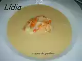 Receta Crema de gambas