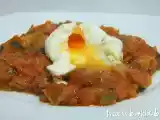 Receta Pisto de calabacín con huevo poché.